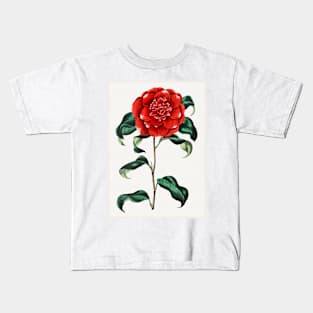 Mr. Reeves's Crimson Camellia Kids T-Shirt